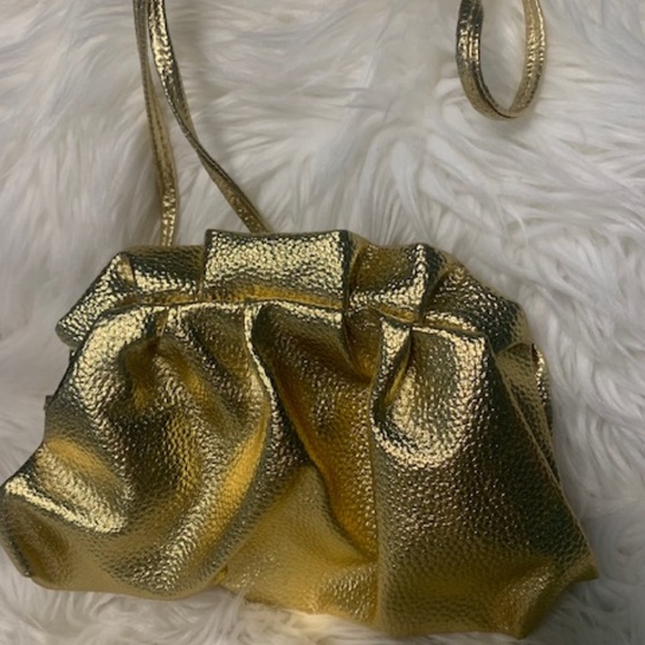 Gold foil cross body bag - Picture 2 of 3